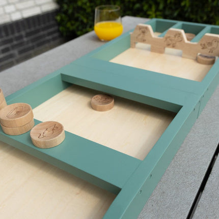 Sjoelbak/shuffle board/jeu de pallet/Jakkolo basilgreen - Babywinkel - 8714218729647