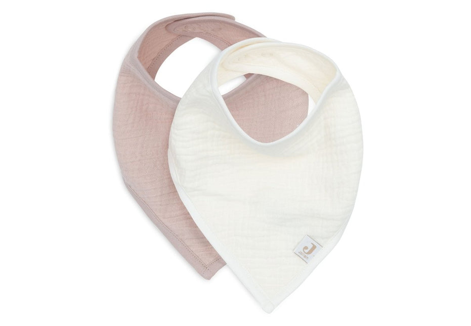 Jollein Slabbetje Wild Rose/Oatmeal - 2 Stuks koop je bij Babywinkel