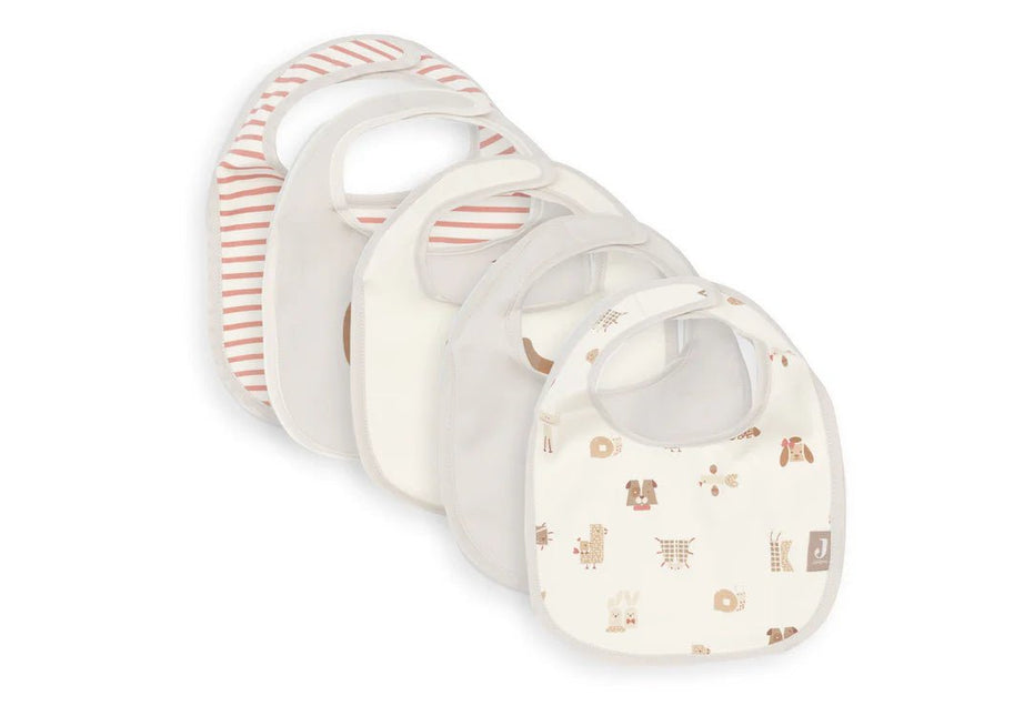 Jollein Slabbetje Animal Friends Waterproef 5St koop je bij Babywinkel