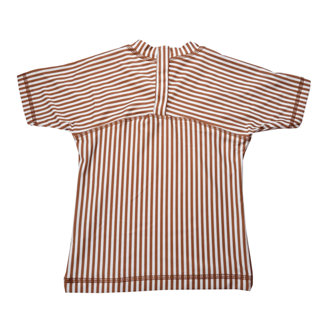 Slipstop UV Shirt Cognac Stripe - Slipstop - Babywinkel - 8683555253958