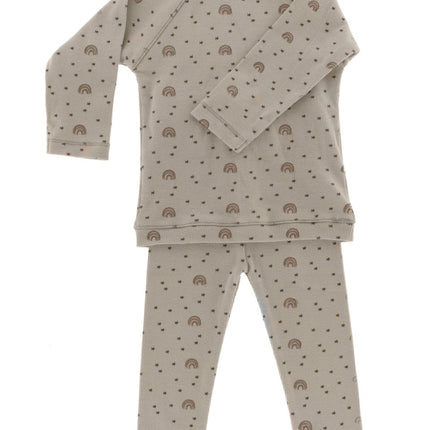 Snoozebaby Baby Pyjama Smokey Green Rainbow - Snoozebaby - Babywinkel - 8719743857247