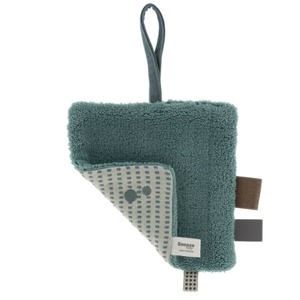 Snoozebaby Giftset Knuffeldoekje en Geboortekaartje Smokey Green - Snoozebaby - Babywinkel - 8719743856936