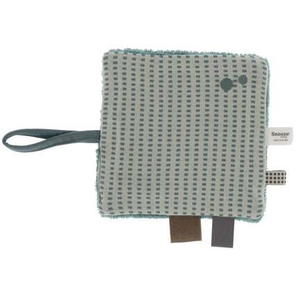 Snoozebaby Giftset Knuffeldoekje en Geboortekaartje Smokey Green - Snoozebaby - Babywinkel - 8719743856936