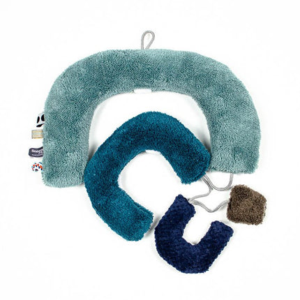 Snoozebaby Knuffeldoekje Regenboog Puzzel Gray Mist - Snoozebaby - Babywinkel - 8719743849709