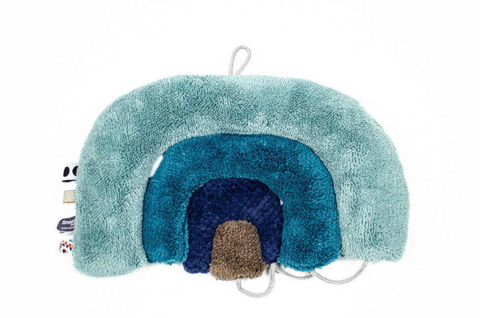Snoozebaby Knuffeldoekje Regenboog Puzzel Gray Mist koop je bij Babywinkel