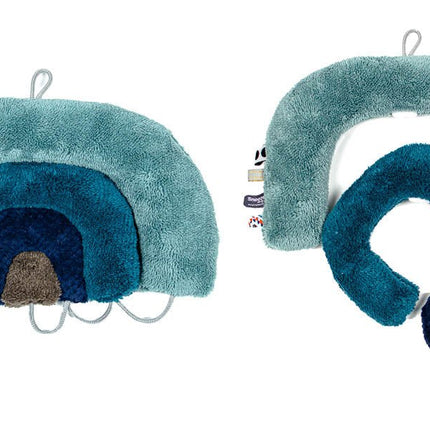 Snoozebaby Knuffeldoekje Regenboog Puzzel Gray Mist - Snoozebaby - Babywinkel - 8719743849709