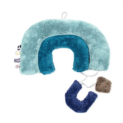 Snoozebaby Knuffeldoekje Regenboog Puzzel Gray Mist - Snoozebaby - Babywinkel - 8719743849709