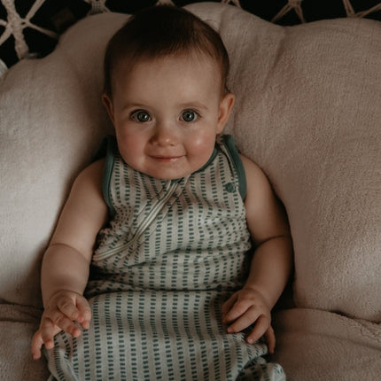 Snoozebaby Slaapzak Baby Mouwloos Smokey Green - Snoozebaby - Babywinkel - 8719743856684