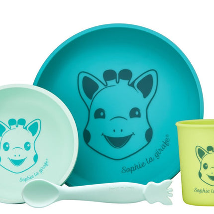 Sophie de Giraf Kinderservies siliconen 4St - Sophie de Giraf - Babywinkel - 3056564800010