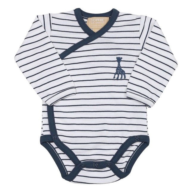 Sophie de Giraf Overslagromper Wit met Blauwe Streep - Sophie de Giraf - Babywinkel - 3701322713247