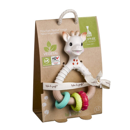 Sophie de Giraf Rammelaar So'Pure Natur'Rings koop je bij Babywinkel