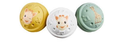 Sophie de Giraf Sensorisch Speelgoed Speelballen met Geluid 3St koop je bij Babywinkel