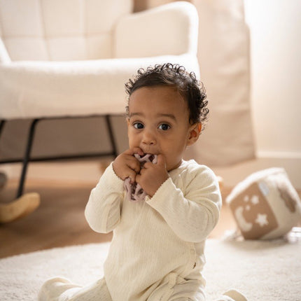 Speelbal oud roze/warm linen - 2 - pack koop je bij Babywinkel