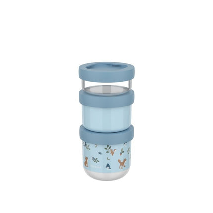 Stapelbare snackbox Mepal Mio 3 - delig - Little Dutch - Forest Friends - Babywinkel - 8720294049548