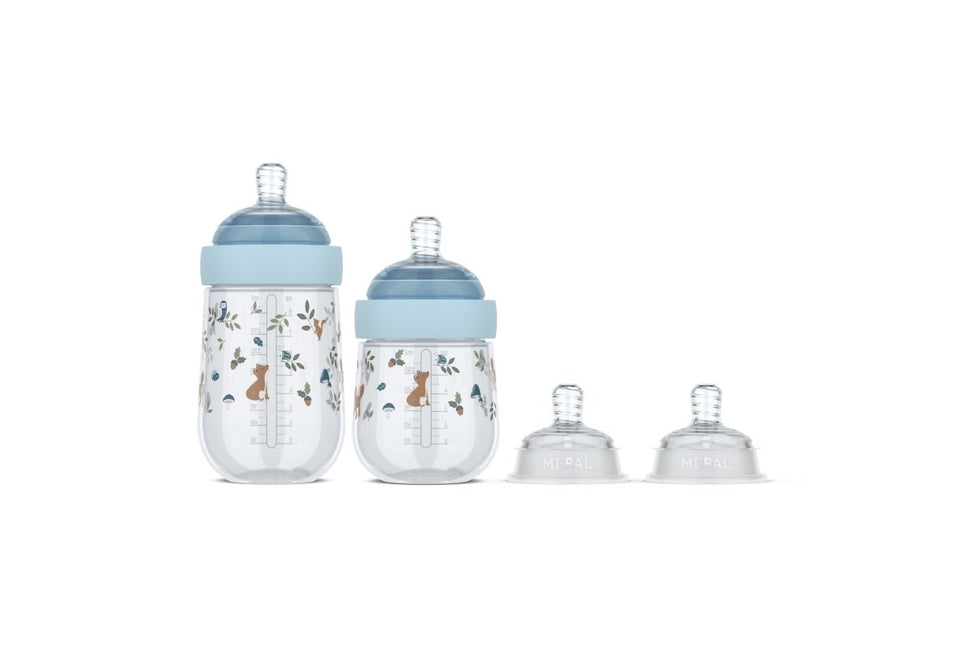 Starterset babyflessen Mepal Mio 4 - delig - Little Dutch - Forest Friends - Babywinkel - 8720294058069