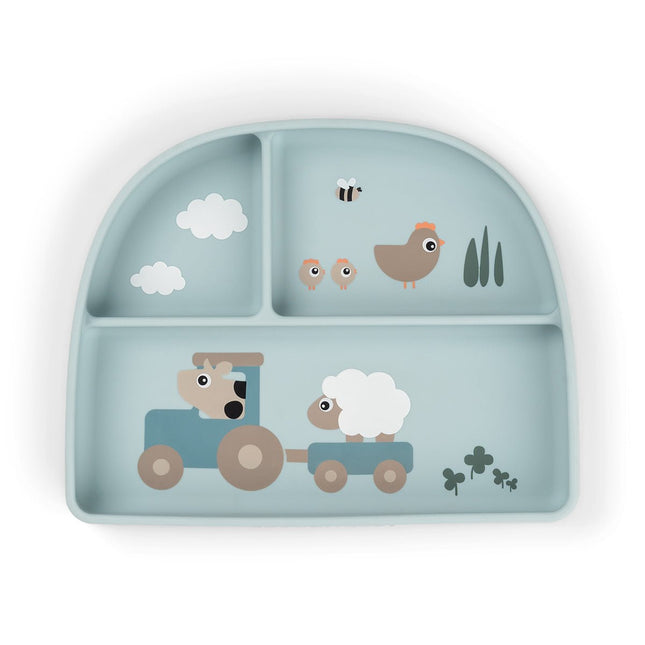 Stick&Stay Verdeel Bord Tiny farm Blue koop je bij Babywinkel