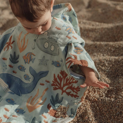 Strand poncho Ocean World Multicolour koop je bij Babywinkel