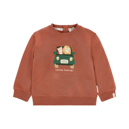 Little Dutch Baby Sweater Safari Desert Red