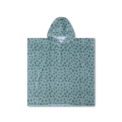Swim Essentials Badcape Baby Green Leopard - Swim Essentials - Babywinkel - 7432234145142