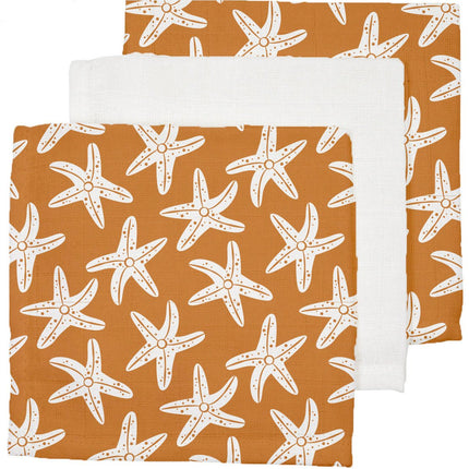 Swim Essentials Monddoekje Zeesterren 25cm 3st - Swim Essentials - Babywinkel - 7432234091074