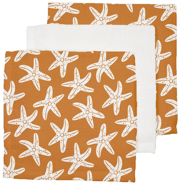 Swim Essentials Monddoekje Zeesterren 25cm 3st - Swim Essentials - Babywinkel - 7432234091074