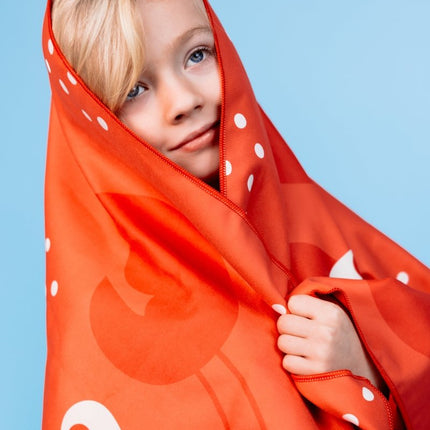 Swim Essentials Oh Crab Red Beach Towel - Babywinkel - 8721197417328