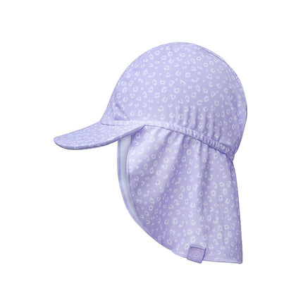 Swim Essentials Zonnehoedje Baby Uv Lila Leopard Neck Protection - Swim Essentials - Babywinkel - 7432234132159