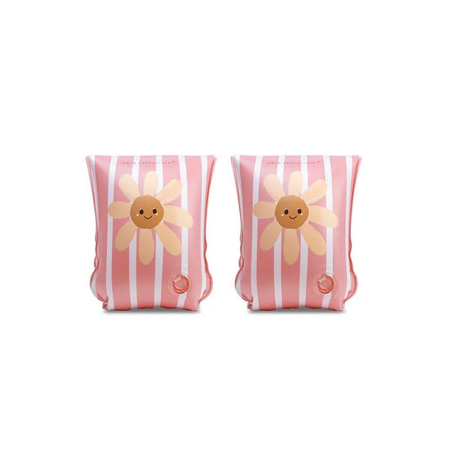 Swim Essentials Zwembandjes – Daisy Flower Red and White koop je bij Babywinkel