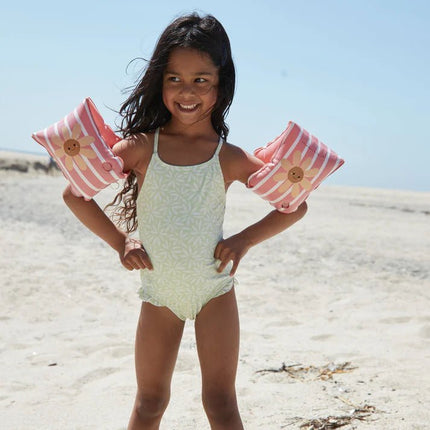 Swim Essentials Zwembandjes – Daisy Flower Red and White koop je bij Babywinkel