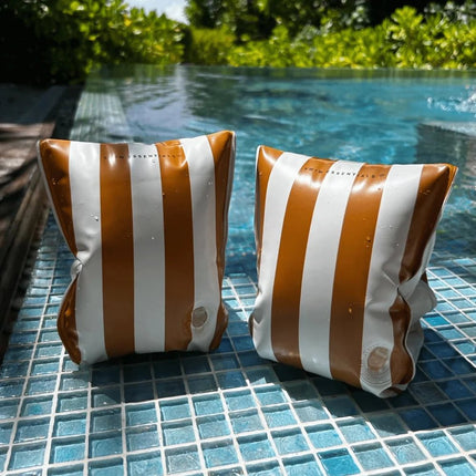 Swim Essentials Zwembandjes Yellow Striped 2 - 6 Years koop je bij Babywinkel