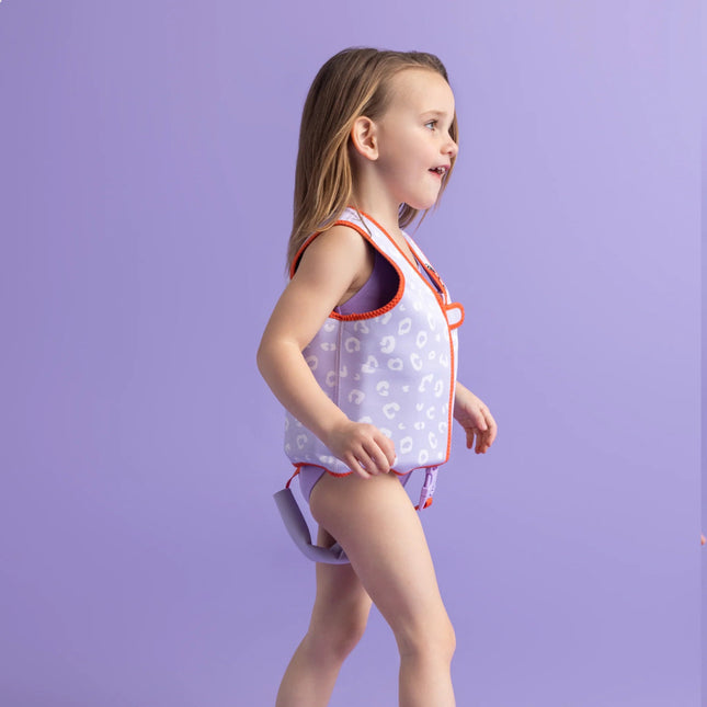 Swim Essentials Zwemvest Lila Leopard 3 - 6 Years koop je bij Babywinkel