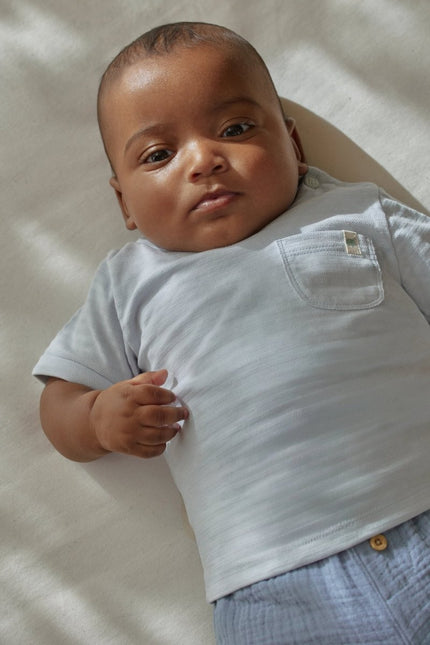 T-shirt korte mouw blauw Baby Blue koop je bij Babywinkel