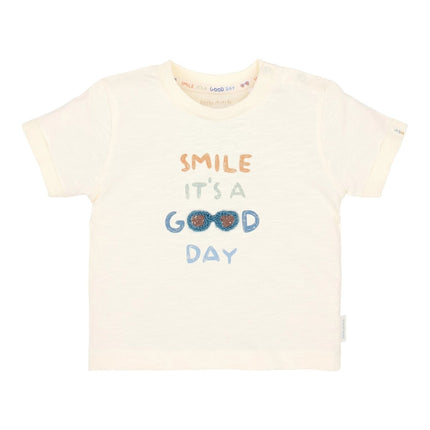 T-shirt korte mouw Creme koop je bij Babywinkel