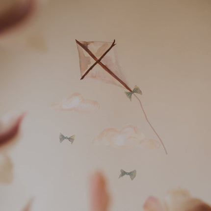 That's Mine Muursticker Kite Small Beige koop je bij Babywinkel