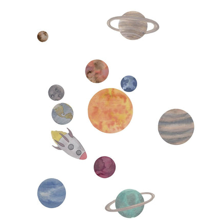 That's Mine Muursticker Solar System Multie Onesize koop je bij Babywinkel