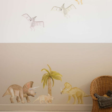 That's Mine Muursticker Triceratops Multi Mother 51X32Cm Baby 31X14,5Cm koop je bij Babywinkel