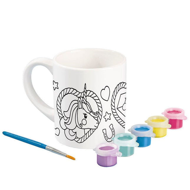 Unicorn Knutselset Mok Verven - Babywinkel - 8714274072121
