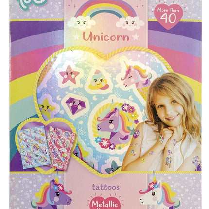 Unicorn Nep Tattoos Metallic - Babywinkel - 8714274071698