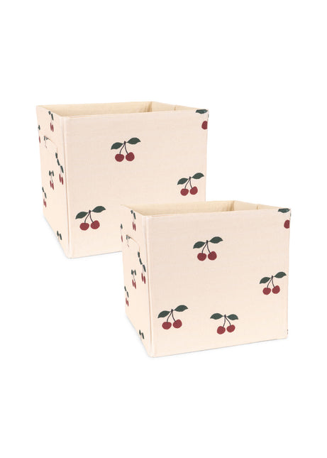 Konges Sløjd Cestas de tela 2 Piezas Cerezo