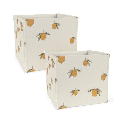 <tc>Konges Sløjd</tc> Cesta de almacenamiento Lemon, 2 unidades