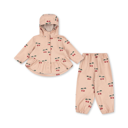 Conjunto de lluvia «Ma Grande Cerise Blush» de Konges Sløjd