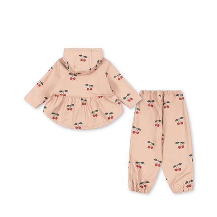 Conjunto de lluvia «Ma Grande Cerise Blush» de Konges Sløjd