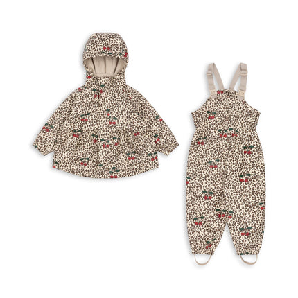 Conjunto de lluvia para niña Konges Sløjd Palme, modelo Leo Cerise