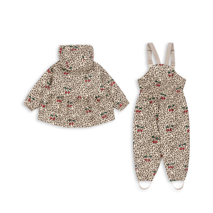 Conjunto de lluvia para niña Konges Sløjd Palme, modelo Leo Cerise