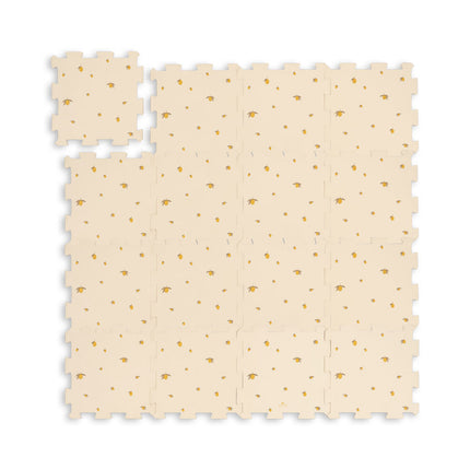 Alfombra de juegos Konges Sløjd de espuma, color limón
