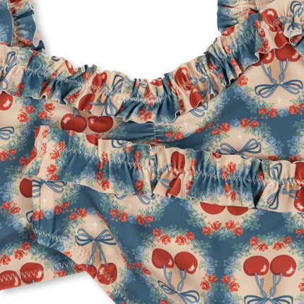 <tc>Konges Slojd</tc> Bikini Tipo Maya Grs Lazo Cereza Azul