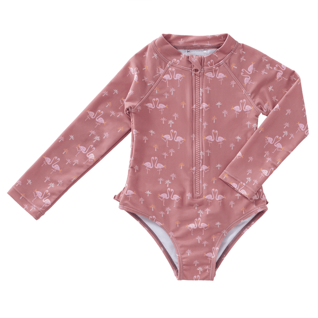 UV Suit longsleeve girls Flamingo - Babywinkel - 8720874458692