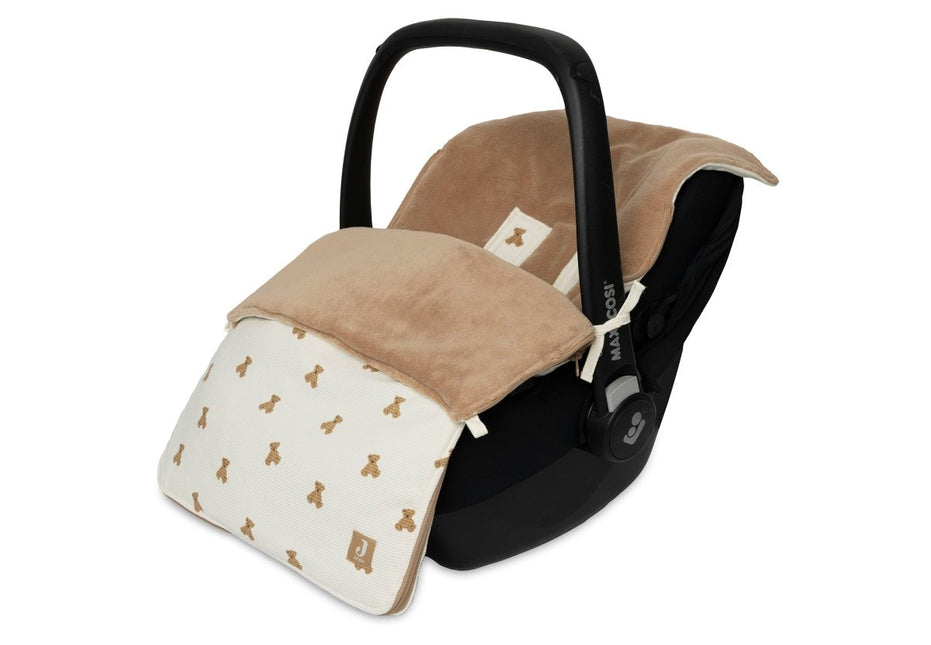 Voetenzak groep 0+ 3/5 punts gordel - Mini Teddy Bear koop je bij Babywinkel