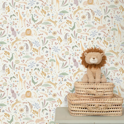 Little Dutch Papel pintado no tejido Safari Wonders