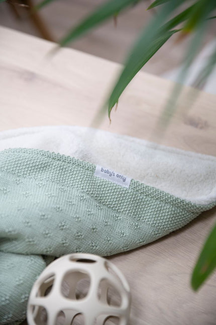 Wiegdeken teddy Mood laurel green - Babywinkel - 8721052102918